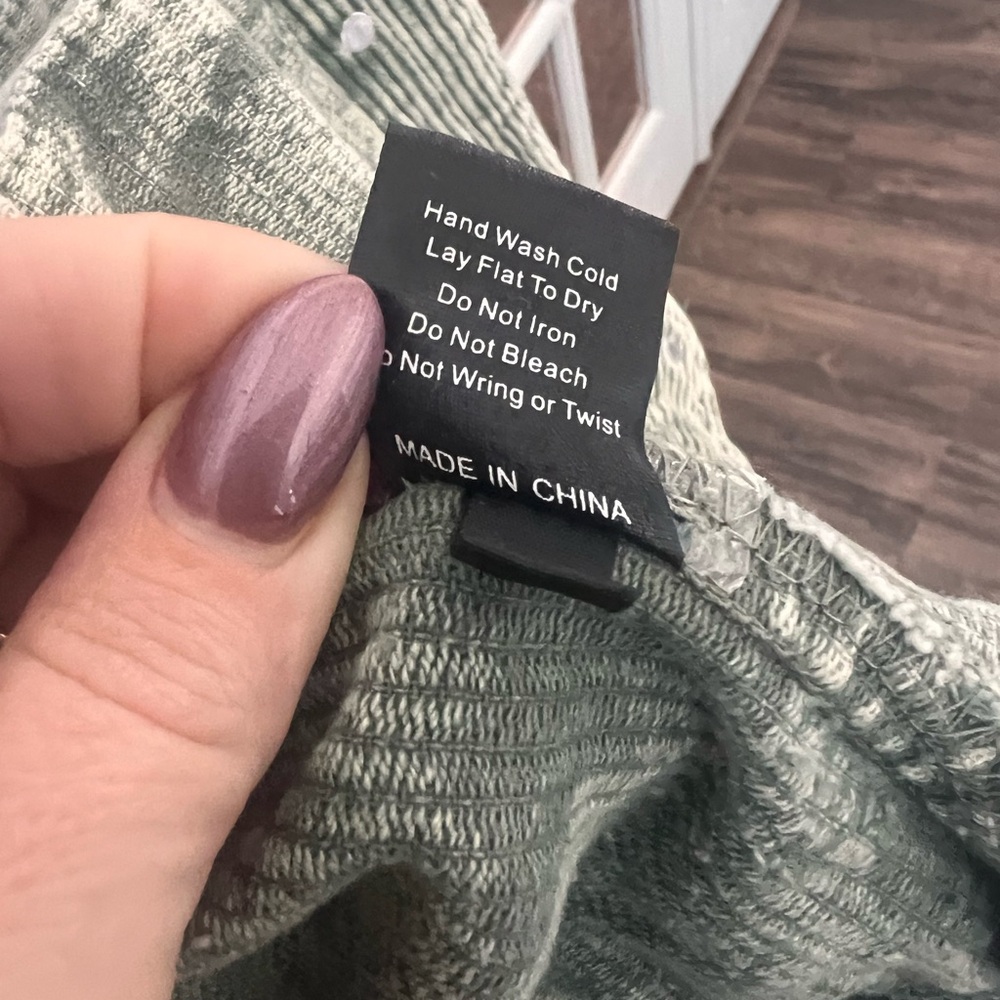 POL Olive Striped Corduroy Jean Jacket - Picture 5 of 7